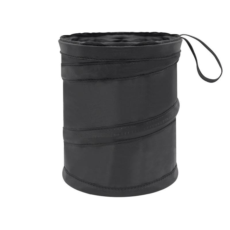 

Foldable Car Seat Wire Trash Can - Portable Spiral Storage Bucket
