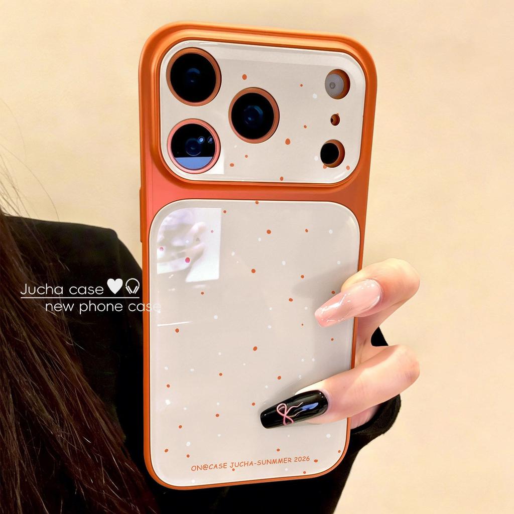 Applicable to Apple 11Pro mobile phone case all-inclusive lens air advanced sense anti-drop niche iphone11 orange splashing ink