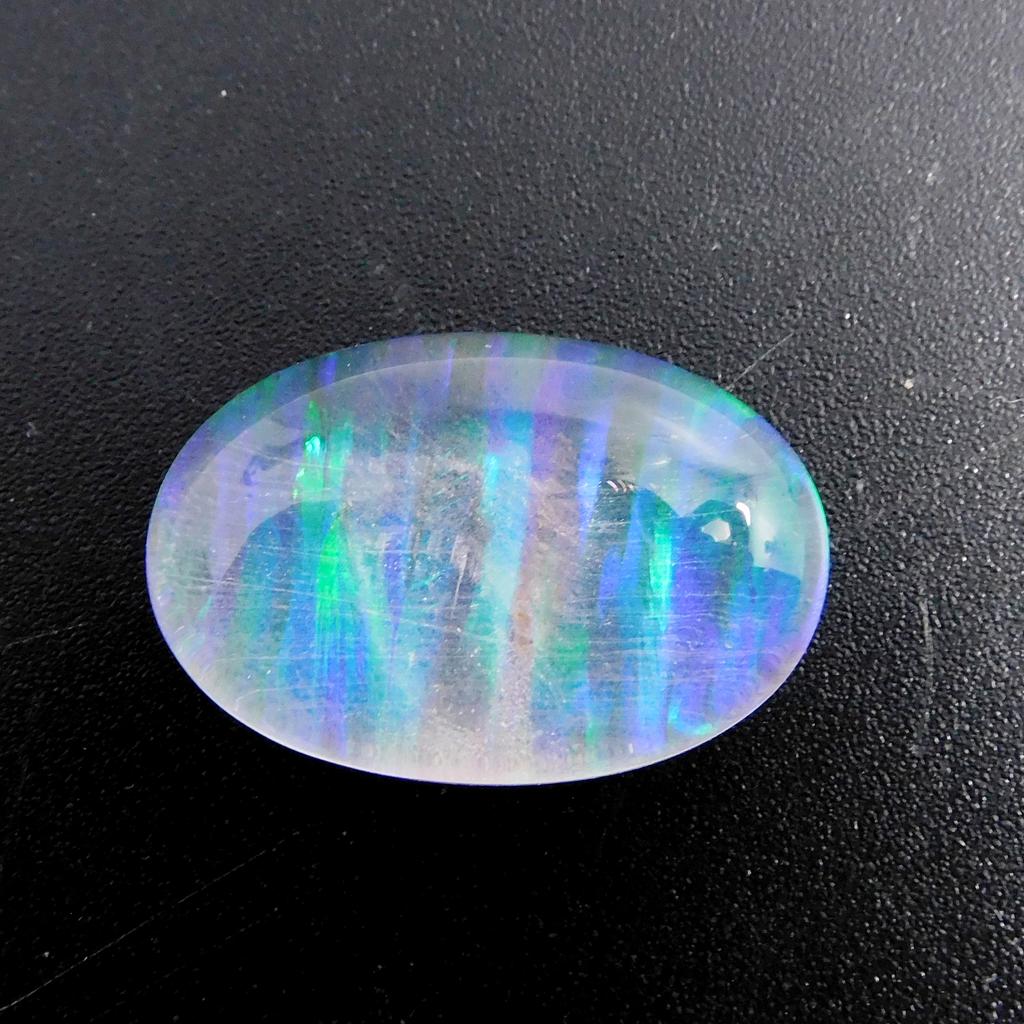 Lab-Created Opal Loose Gemstone Multi Color 20.95 ct Oval Cut October Birthstone for Gem Collections