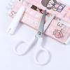 with Cover for Paper Mini Stainless Steel White Tiny Scissors Scissor Office Scissor White Color