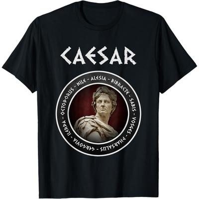 Caesar Ancient Battles Roman History Symbol T-Shirt