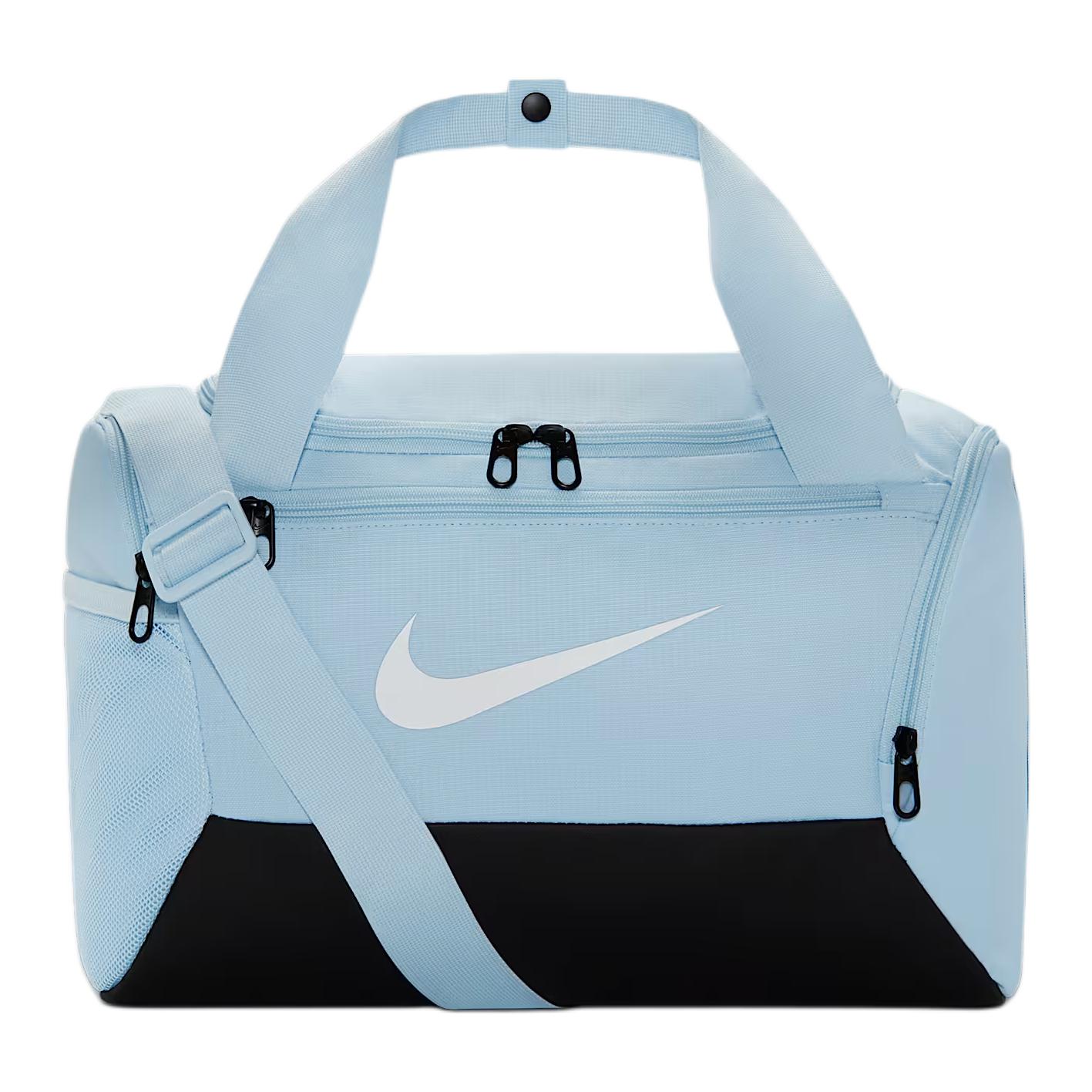 Nike Brasilia 25L Brand Logo Polyester Tote Bag Small Unisex Tote Bag Blue DM3977-441 Blue