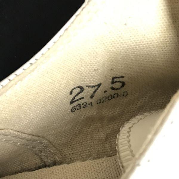 Mihara Yasuhiro Leather Canvas Sneakers Size 27.5 White Shoes Trainers(USED)