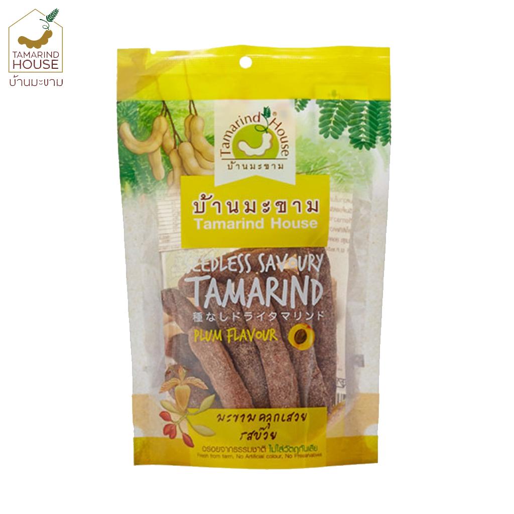 Tamarind House Smak tamaryndowca bez pestek o smaku śliwki / Kwaśno-pikantny / Słodko-kwaśny 90 g. x 1/3 szt. - tajska przekąska