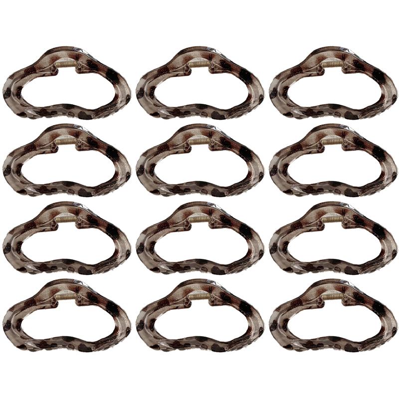 Elegant Clouds Leopard Print Hair Claws Clip Women Jelly Acrylic Hair Clamps Plastic Hairpins Barrettes Girls Hair Accessories