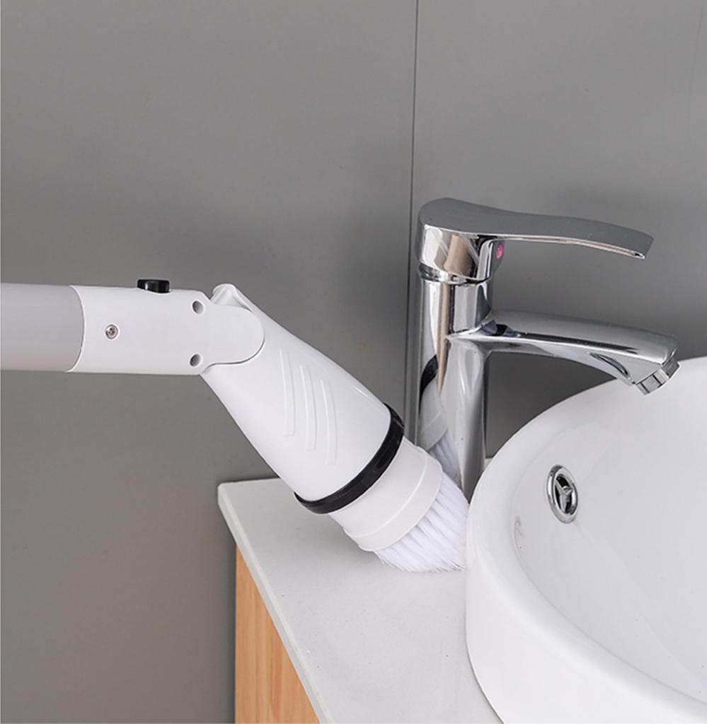 Digital Land Cleaning Brush Bathroom Cleaning Cordless Polisher Long Brush USB Rechargeable DL-230817