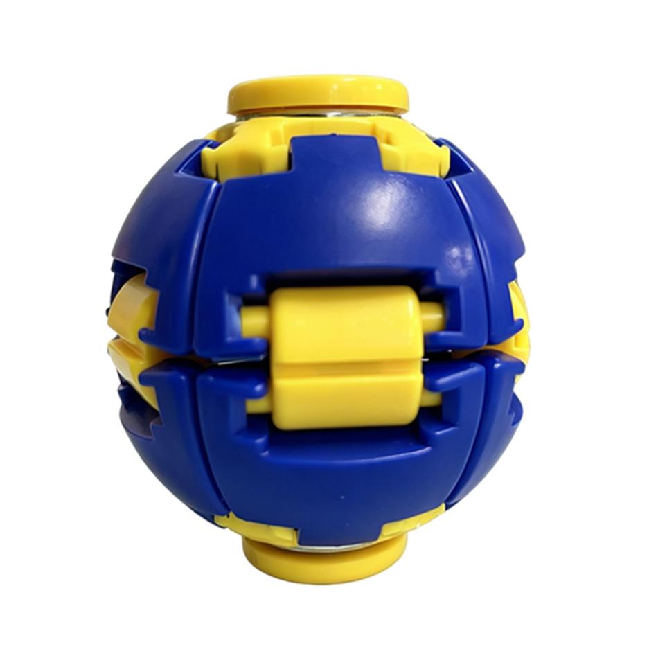 3D Printed Fingertip Press-To-Spin Fidget Ballone Click Deform Fidget Spinner Ball, Smooth Rotating Stress Relief Sensory In