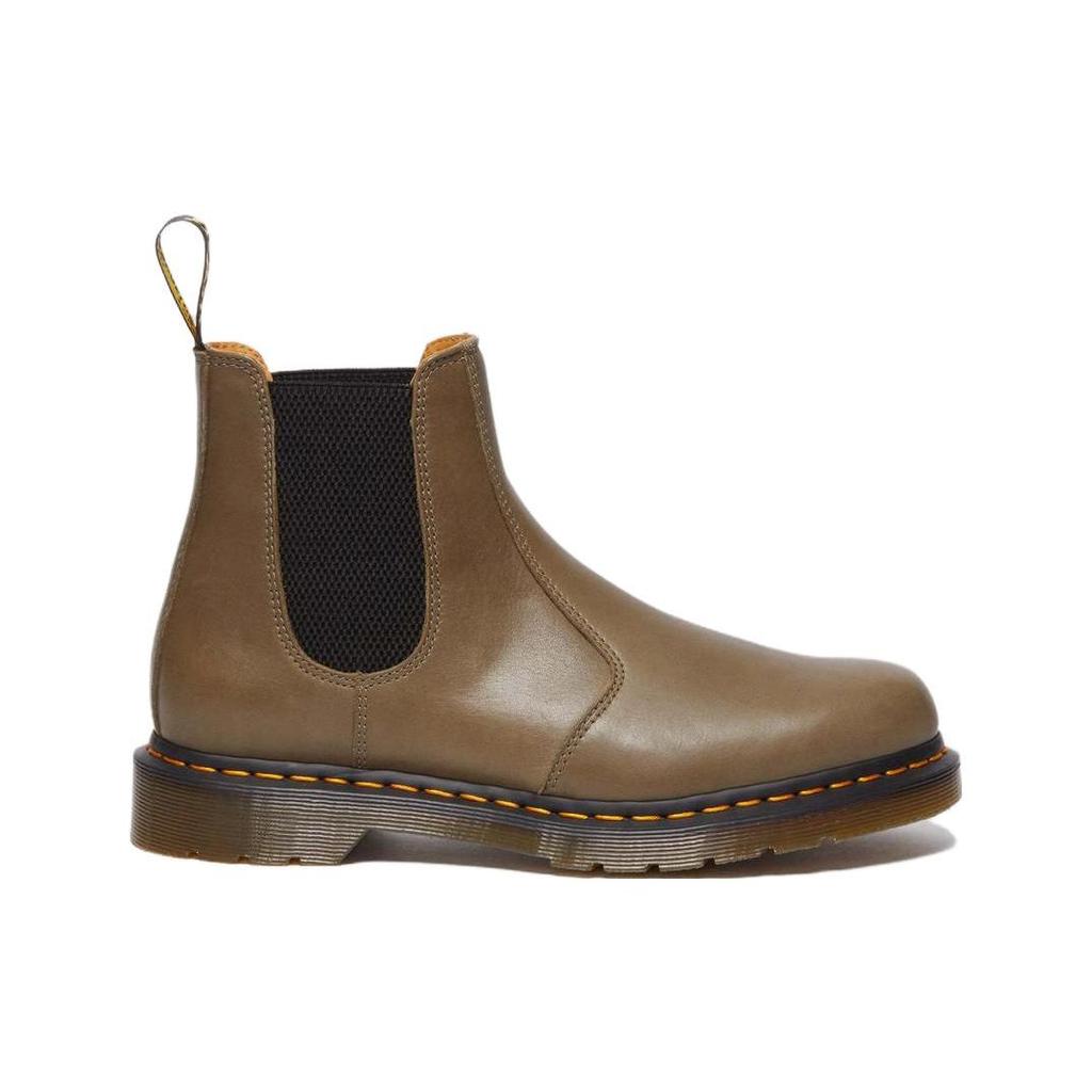 Dr. Martens 2976 Leather Comfortable Casual Short Chelsea Boots Unisex Boots Olive-Green 31002352