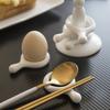 6pcs Set Ceramic Chopstick Holders Kitchenware with Spoon Rest Chopstick Egg Stand for Dining Table Decoration Home Ornament