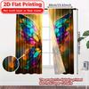 2D FLAT PRINTING 2pcs Curtains (Without Rod) Colorful Butterfly Wings Saint Patrick Is Day Festival Fashion Curtains Versatile
