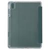 For Huawei MatePad 11.5 S (2025)/MatePad 11.5 S Case Tri-Fold Stand PU Leather+TPU+Clear Acrylic Tablet Cover -  Blackish Green