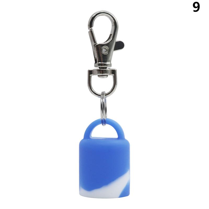 Practical Silicone Keychain Cap lip gloss accessories Portable Durable Holder Keychain Compatible For  Lipstick Storage Cap