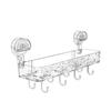 No-Drill Suction Cup Bathroom Shelf & Rack