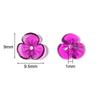 10Pcs/Lot Resin Beads 9×9.5mm Transparent Colorful Petals Hole Size 1mm Loose Beads Diy Charm Jewelry Bracelet Accessories