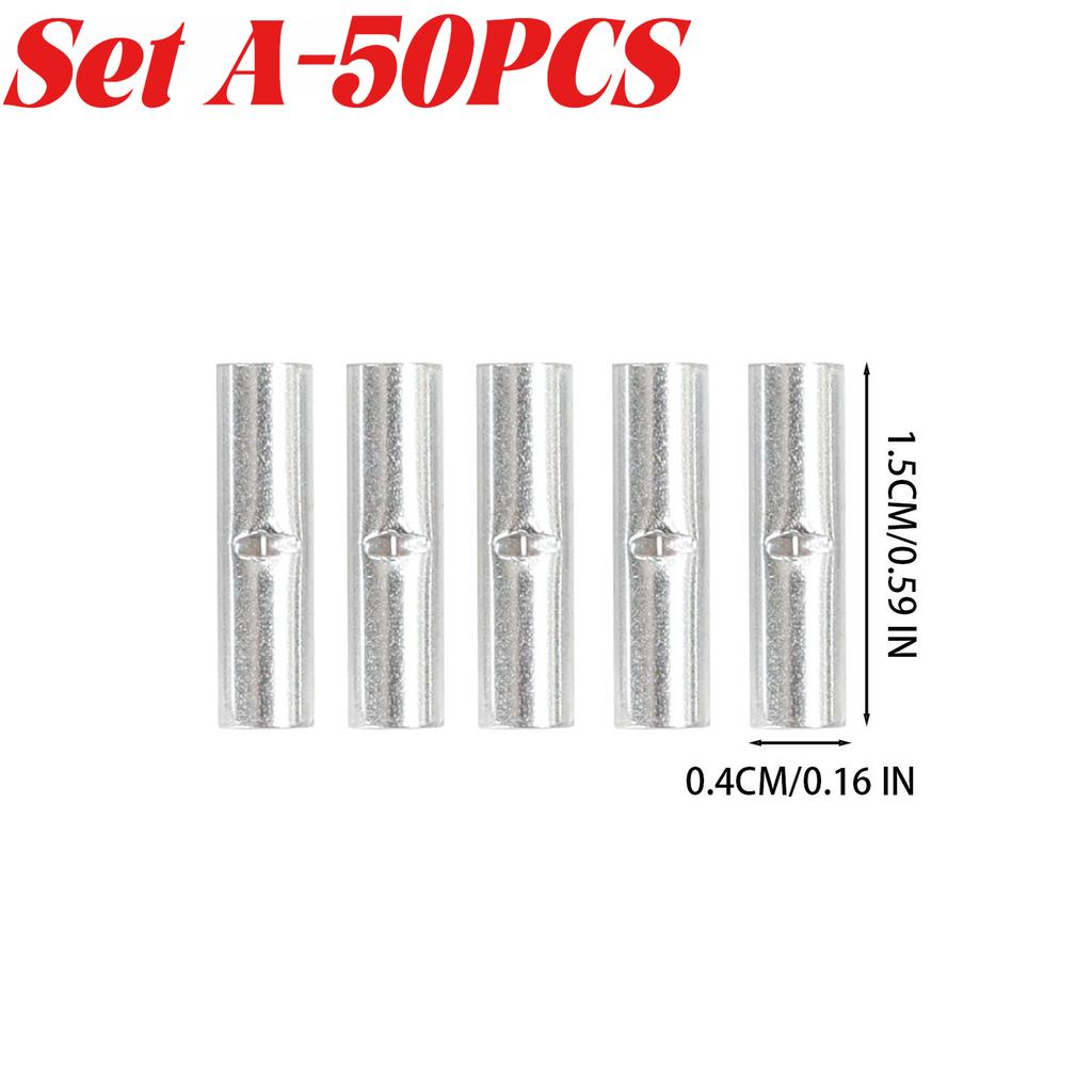 50/500x Uninsulated Terminal Iron Material Diameter 3mm 4mm 6mm Crimp Terminal Electrical Cable Connector Industrial Wiring