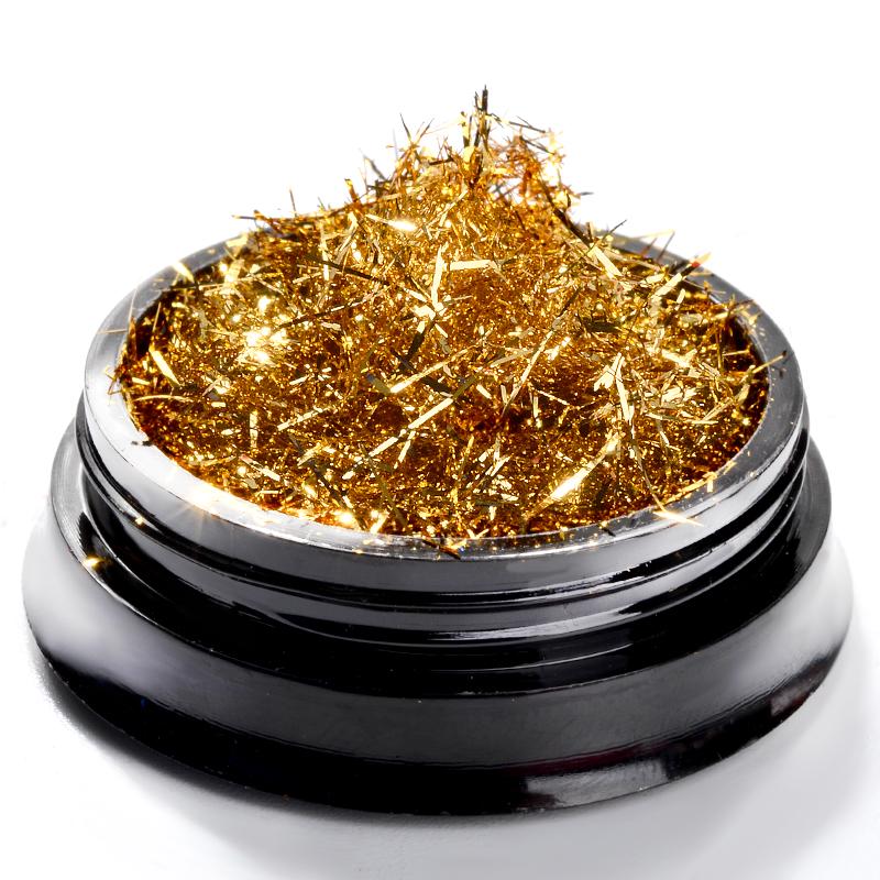 6 Farben Nagelstreifen Nail Art 3D Nageldekoration Metalldraht Linie Spiegel Flakies Set UV Gel Nageldekor