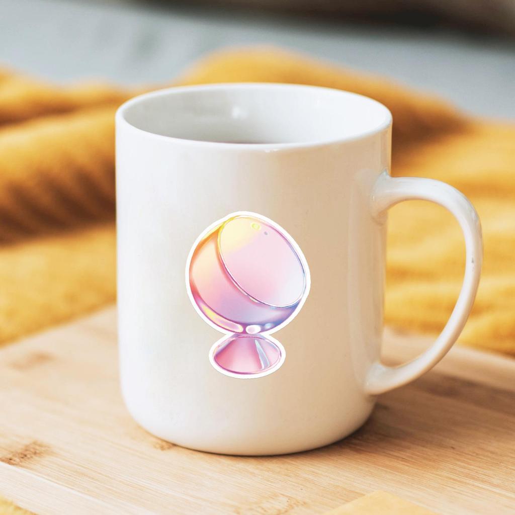 50 Dreamy Transparent Texture Graffiti Stickers - Waterproof Decorative Stickers for Notebooks & Water Cups, Creative Kids Stickers