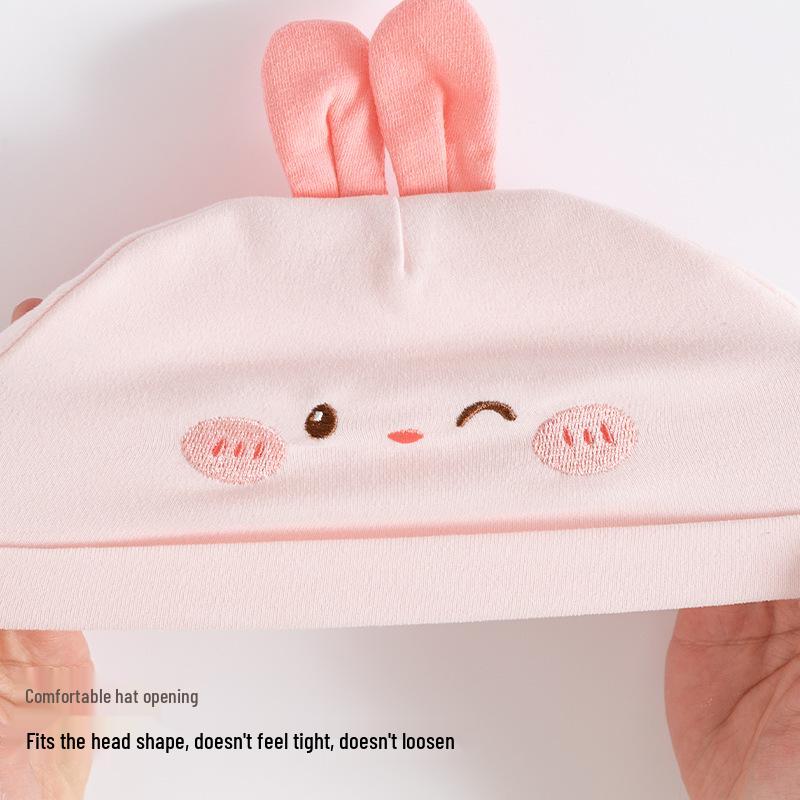 Newborn Vernix Cap - Fontanelle Protection, Pure Cotton, 0-3 Months, All-Season Baby Hat