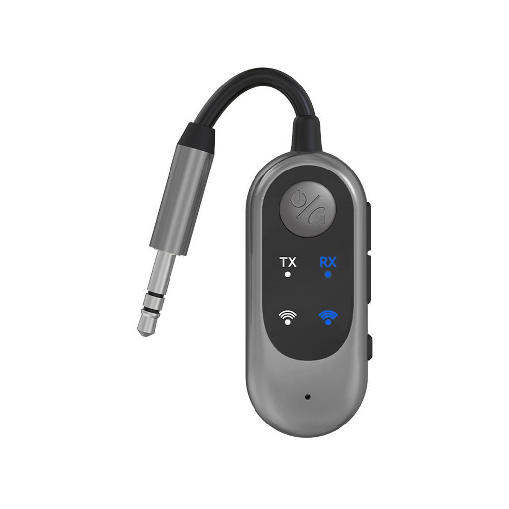 BT Transmitter Receiver 2 In 1 Wireless Sound Adapter for Car Home TV with Low Latency Built In Mic 10M Range Music