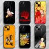 Epic Humorous Japanese Anime O-One Punch Man Phone Case Phone Case Soft Packaging Lightweight For iPhone17 16 15 14 13ProMax