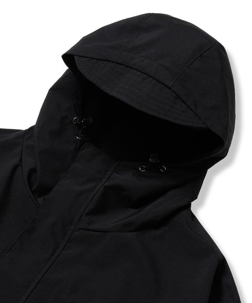Brownbreath Tag Nylon Shell Hood Jacket - Black