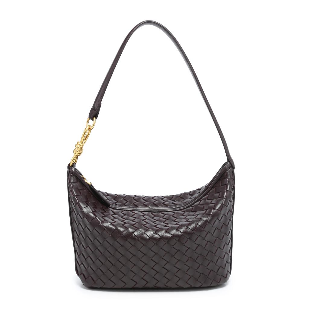 Premium Pure Hand-woven Bag New Armpit Bag Women's Shoulder Messenger Bag Fashion Versatile Commuter Bag