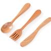 Ruhan Portable Beechwood Kids Cutlery Set