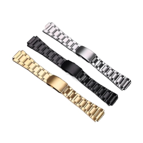 KFKMFD Compatible with Casio 3299 Watches AE-1200, AE-1200WH, AE1300, W-216, W-218, A158, A158W/A168, Stainless Steel Watch Strap, Men's Wristband, 18