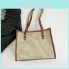 Trendy Fashion Tote Bag Spring New Large Capacity Women's Shoulder Bag Lady Handbag Gray