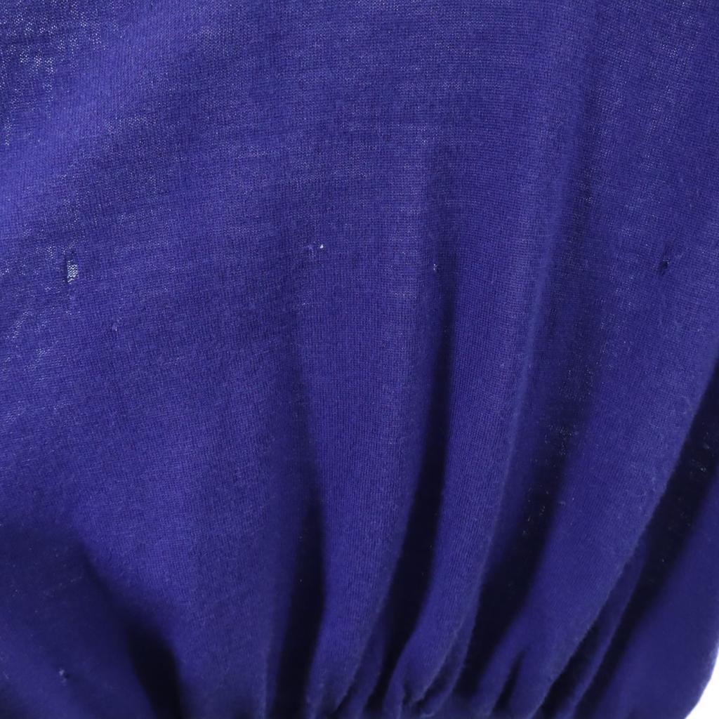 LOEWE Short sleeve wool sweater M blue knit Women Used