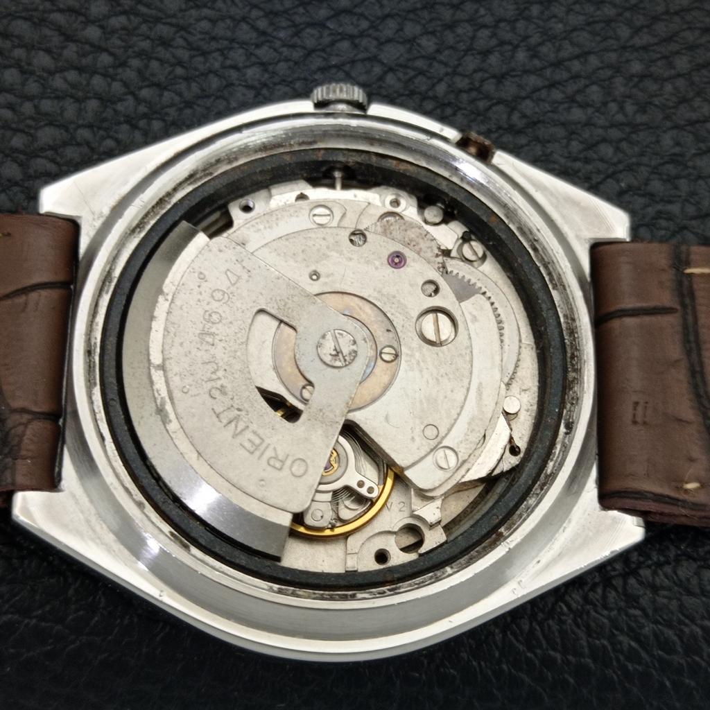 JAPAN VINTAGE ORIENT CRYSTAL AUTOMATIC 46941 MENS ORIGINAL DIAL WATCH a705022-1