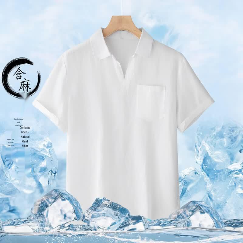 Hengyuanxiang Men s Breathable Summer Polo Shirt 2XL