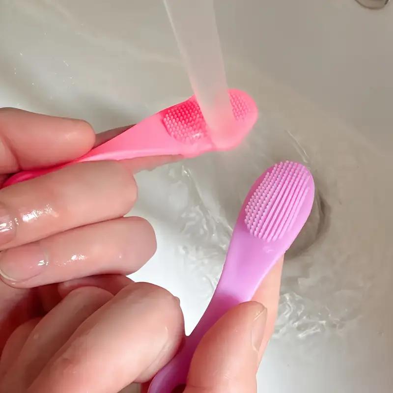 Mini Silikon Mitesser Akne Reinigungsbürste Weiche Haare Make-up Pinsel Schönheit Gesichtsreinigung Nasenporen Bürste Reinigung Fingerlinge