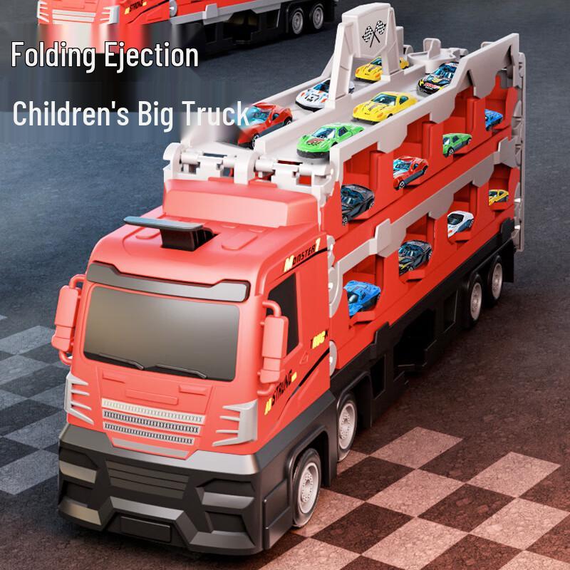 Wild Knight Transforming Ejection Transport Truck Toy Set