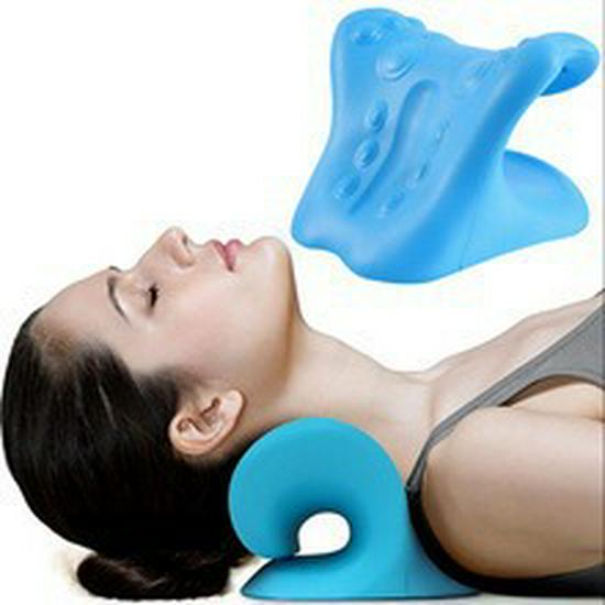 Cervical Spine Massager: C-Shaped Neck Pillow & Posture Corrector