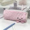 Pink Towel Roll Pen Bag Portable Pen Pouch INS Pencil Case  Back To School