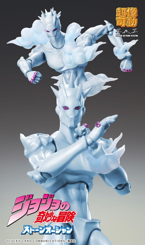 Medicos Entertainment Super Action Statue Bizarre Adventure Teil Stone Ungefähr 165mm PVC ABS POM Bemalte Bewegliche Figur "JoJo's 6 Ocean" "W.R."