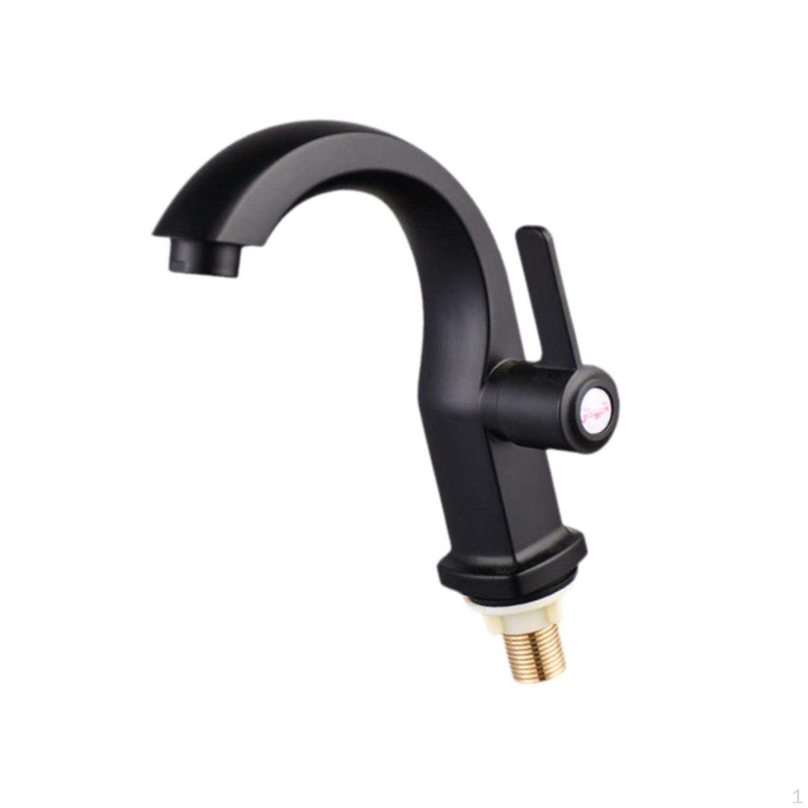 

Смеситель для кухонной мойки, простая установка, бар, один кран для холодной воды, отверстие для уровня black