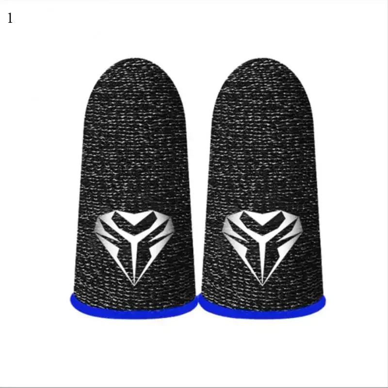 1 paio Manicotti da Dito da Gioco Luminosi Copridita Antiscivolo Traspiranti Guanti da Dito Guanti da Pollice Per Gioco Mobile