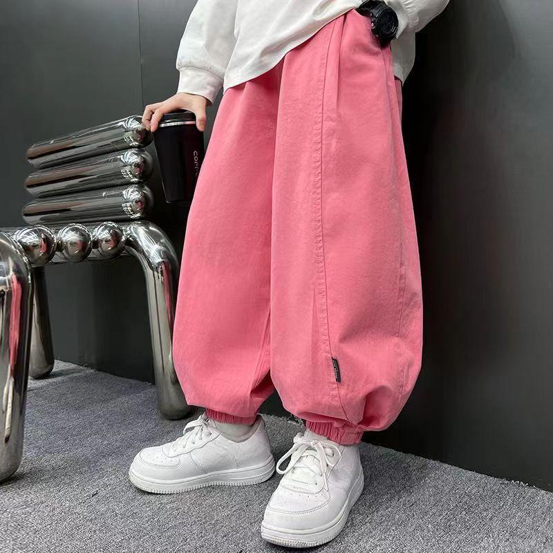 Boys' and Girls' Pants Children's Casual Pants Trendy Casual Spring and Autumn Loose Lantern Pants Trendy