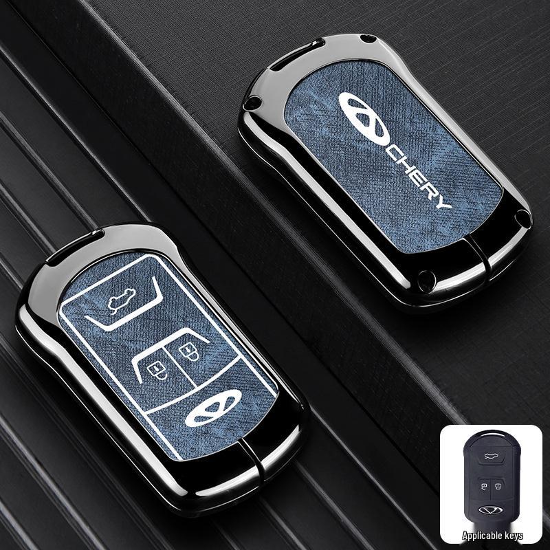 Zinc Alloy Key Shell Covers for Chery, Tiggo 8, 7 Plus - Full Coverage, 5x Anti-Drop Protection