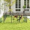 12 Panels Heavy Duty Puppy Playpen, for Small Dogs, Indoor and Outdoor Use - Silver