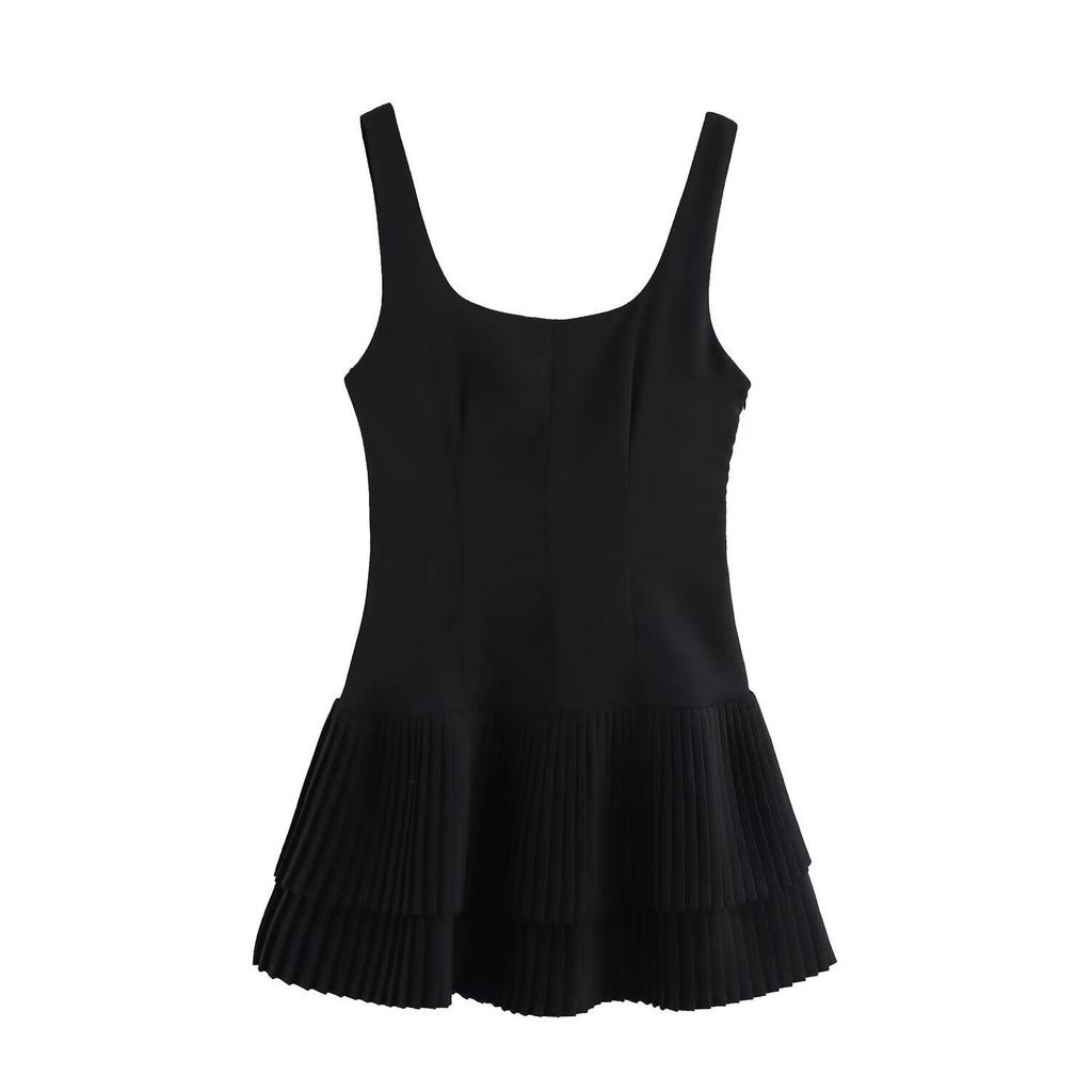 Salopetă plisată de primăvară pentru femei 2025 - Multicoloră, stil euro-american