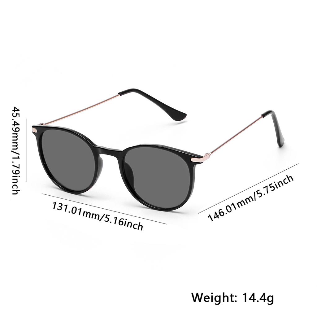 Ruiao Retro Round Sunglasses Women Luxury Classic Brand Designer Sun Glasses Fashion Black UV400 Sun Shades