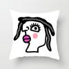 Abstract Emoticon Pattern Pillowcase Car Ornaments Office Living Room Home Pillowcase