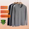 Qipilong Men's Cotton Antibacterial Thermal Base Layer Top