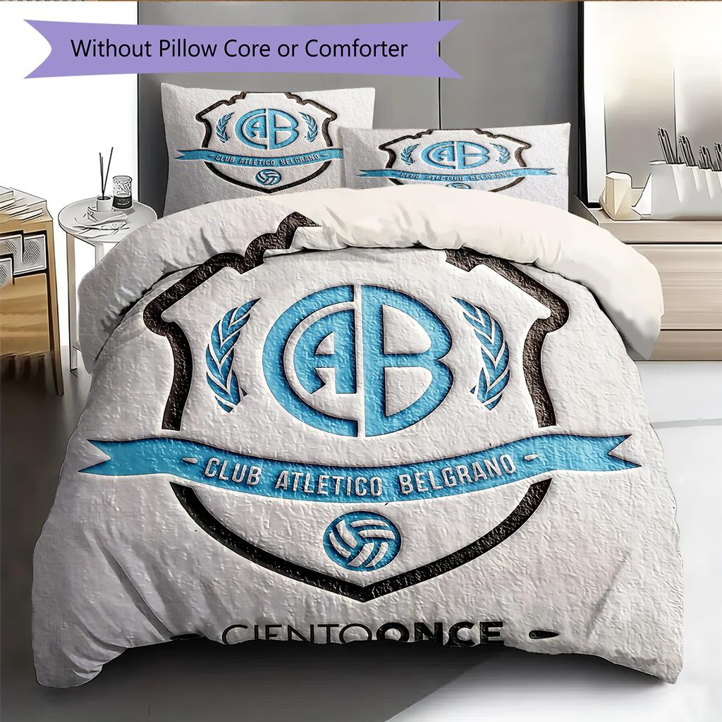 Belgrano Athletic Club Pattern Bedding Home Decoration Birthday Gift (1 * duvet cover + 2 * pillowcase, without core)