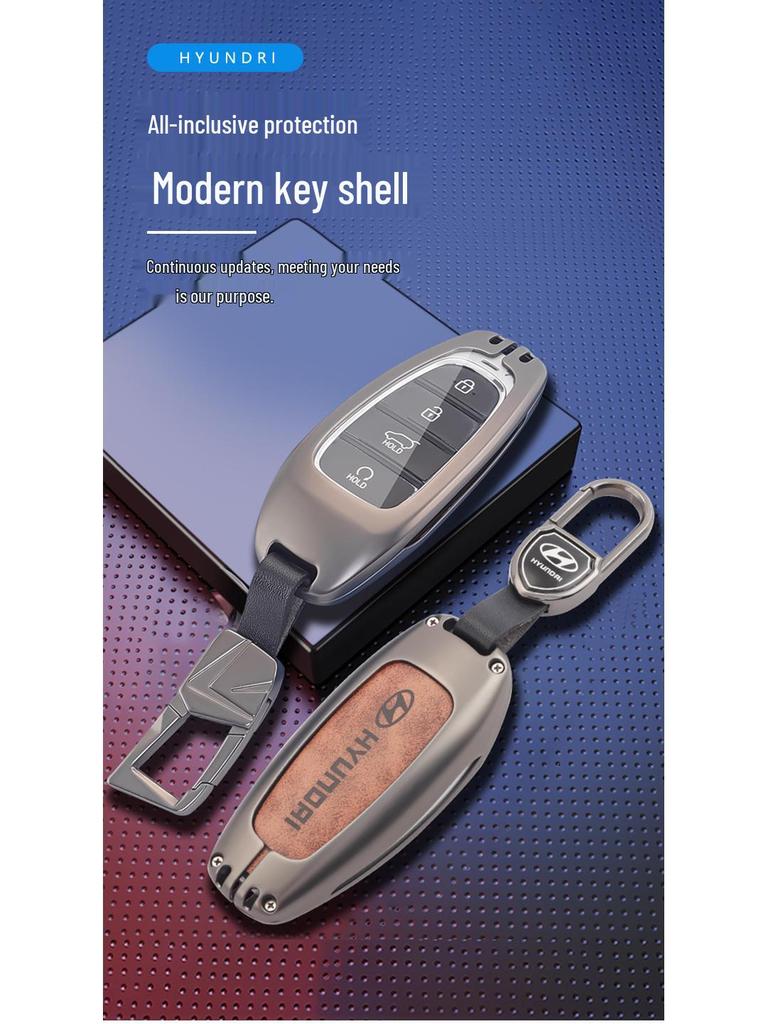 Leather Key Case for 2021 Hyundai Tucson L - Fits 2020-2021 Models