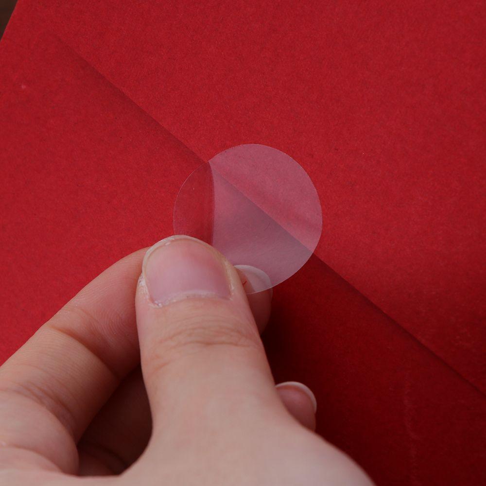 DIY Kulaté dárkové balení Samolepicí Průhledná těsnicí etiketa Průhledné samolepky Etiketa na balení