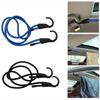 1ks Bungee šňůry s háčky, Nastavitelný napínací pás, Elastický popruh